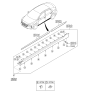 Diagram for Hyundai Ioniq Door Moldings - 87711-G2000