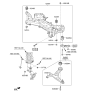 Diagram for 2017 Hyundai Ioniq Front Cross-Member - 62405-G2100