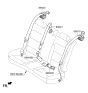 Diagram for 2022 Hyundai Ioniq Seat Belt - 89850-G2500-TRY