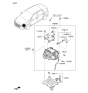 Diagram for 2017 Hyundai Ioniq Coolant Reservoir - 25430-G2500