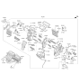 Diagram for 2021 Hyundai Ioniq Blend Door Actuator - 97159-G2000