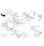 Diagram for Hyundai Ioniq Parking Assist Distance Sensor - 95720-D3000-EB