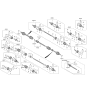 Diagram for 2022 Hyundai Tucson Axle Shaft - 49500-CW000