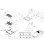 Diagram for 2018 Hyundai Kona Weather Strip - 81623-3M000