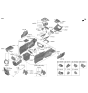 Diagram for 2023 Hyundai Tucson Center Console Base - 84610-CW000-NNB