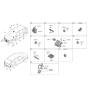 Diagram for 2022 Hyundai Tucson Air Bag Control Module - 95910-CW100