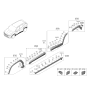 Diagram for 2022 Hyundai Tucson Door Moldings - 87732-CW000-CA