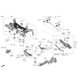 Diagram for 2023 Hyundai Tucson Rear Crossmember - 55405-CW000