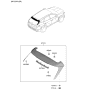 Diagram for 2022 Hyundai Tucson Spoiler - 87210-CW000