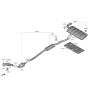 Diagram for Hyundai Tucson Exhaust Pipe - 28710-CW540