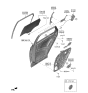 Diagram for 2023 Hyundai Tucson Window Run - 83530-CW000