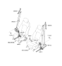 Diagram for Hyundai Santa Fe Hybrid Seat Belt - 88820-CL000-NNB