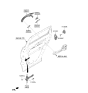 Diagram for 2021 Hyundai Santa Fe Hybrid Door Handle - 83650-S1110