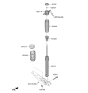 Diagram for 2023 Hyundai Santa Fe Hybrid Coil Spring Insulator - 55334-S1000