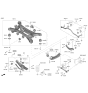 Diagram for Hyundai Santa Cruz Axle Beam Mount - 55138-P2000