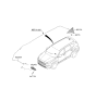 Diagram for Hyundai Santa Fe Hybrid Antenna - 96210-S2GA0-A2B