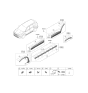 Diagram for 2022 Hyundai Santa Fe Hybrid Door Moldings - 87721-S1200-SCR