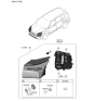 Diagram for 2021 Hyundai Santa Fe Hybrid Light Socket - 92161-3R000