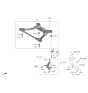 Diagram for 2022 Hyundai Santa Fe Hybrid Front Cross-Member - 62405-S1BA0