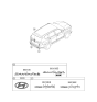 Diagram for Hyundai Santa Fe Hybrid Emblem - 86316-CL000