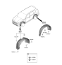 Diagram for 2022 Hyundai Santa Fe Hybrid Wheelhouse - 86811-S1500