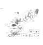 Diagram for Hyundai Santa Fe Hybrid Seat Cover - 88160-S1050-YKM