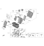 Diagram for 2021 Hyundai Santa Fe Hybrid Seat Cover - 89360-S1000-YKM