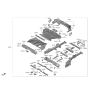 Diagram for 2021 Hyundai Santa Fe Hybrid Floor Pan - 65500-CL000