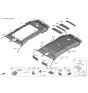 Diagram for 2019 Hyundai Santa Fe Sun Visor - 85210-S2000-YGE