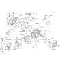 Diagram for 2023 Hyundai Santa Fe Hybrid Oil Cooler Hose - 25421-3D110