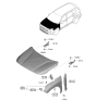 Diagram for 2021 Hyundai Santa Fe Hybrid Hood - 66400-S1000