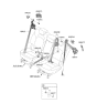 Diagram for 2023 Hyundai Santa Fe Hybrid Seat Belt - 89820-CL000-NNB