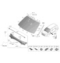 Diagram for 2023 Hyundai Santa Fe Hybrid Windshield - 86111-S1CP0