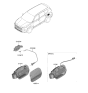 Diagram for 2021 Hyundai Santa Fe Hybrid Fuel Door Release Cable - 81590-S1000