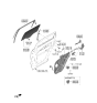 Diagram for 2023 Hyundai Santa Fe Hybrid Window Regulator - 83481-S1000