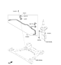 Diagram for Hyundai Santa Fe Hybrid Sway Bar Bushing - 54813-S3000