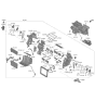 Diagram for 2022 Hyundai Santa Fe Hybrid Evaporator - 97139-S1AA0