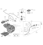 Diagram for Hyundai Santa Fe Hybrid Fuel Filler Neck - 31030-CL500
