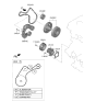 Diagram for Hyundai Santa Fe Hybrid Drive Belt - 25212-2MHA0