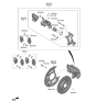 Diagram for Hyundai Santa Fe Hybrid Brake Pad Set - 58302-P2A30