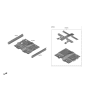 Diagram for Hyundai Santa Fe Hybrid Floor Pan - 65100-CL050