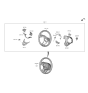 Diagram for Hyundai Santa Fe Hybrid Steering Wheel - 56100-S2AF0-SST