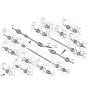 Diagram for 2021 Hyundai Elantra Axle Shaft - 49500-AB200