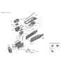 Diagram for 2023 Hyundai Elantra Cup Holder - 84670-AB000-4X