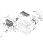 Diagram for 2022 Hyundai Elantra Engine Cover - 29240-2J010