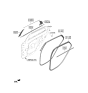 Diagram for 2022 Hyundai Elantra Door Seal - 83220-AB001
