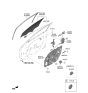 Diagram for 2022 Hyundai Elantra Window Motor - 82450-AB000