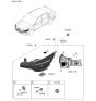 Diagram for 2021 Hyundai Elantra Light Control Module - 92180-AB100