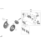 Diagram for 2021 Hyundai Elantra Brake Caliper Bracket - 58210-AB300