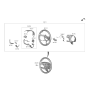 Diagram for 2021 Hyundai Elantra Steering Column Cover - 56120-AB000-NNB